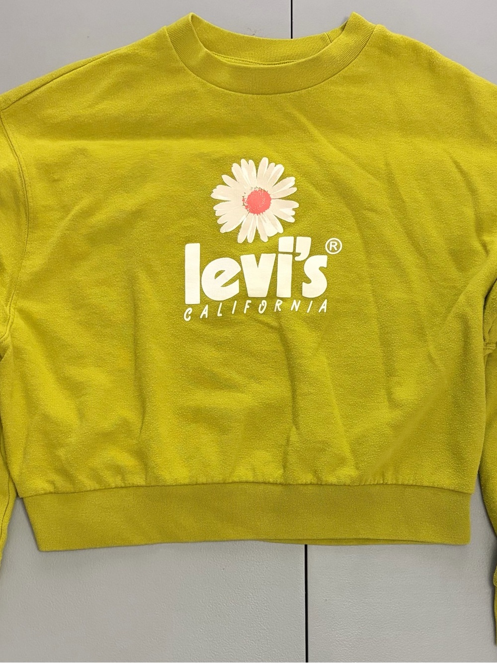Levi's Bright Lime Green Crewneck Sweatshirt
